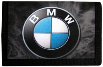 Czarny Portfel sportowy BMW portfele MOTO sport