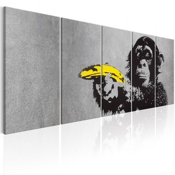 OBRAZ BANKSY GRAFFITI MAŁPA 200x80cm i-C-0110-b-m