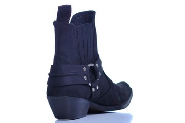 SUPER MĘSKIE KOWBOJKI K-609 100% Skóra roz.39-46