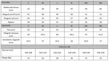 STRÓJ ROWEROWY NA ROWER DLA DZIECKA CHŁOPAKA L