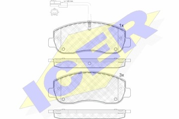 Klocki hamulcowe ICER OPEL MOVANO B PRZÓD