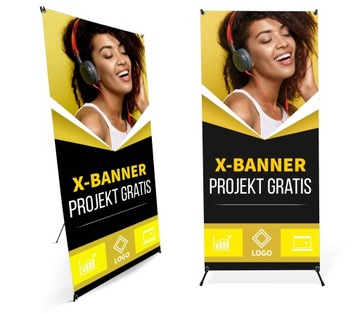 X-BANNER 60x160 Pajączek BLOCKOUT + PROJEKT GRATIS