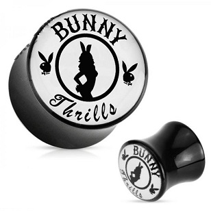 TUNELE PLUGI AKRYLOWY PLUG TUNEL 16 mm PLAYBOY