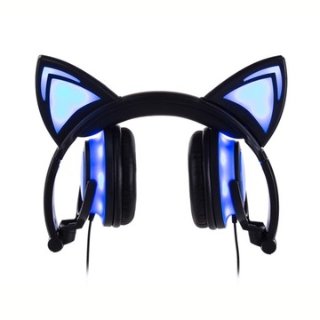 НАУШНИКИ CAT EAR СВЕТОДИОДНОЙ ПОДСВЕТКОЙ НОВАЯ МОДЕЛЬ!