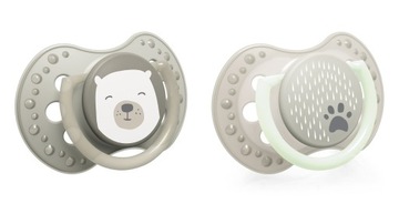 LOVI 2 smoczki smoczek dynamiczny 6-18m BUDDY BEAR