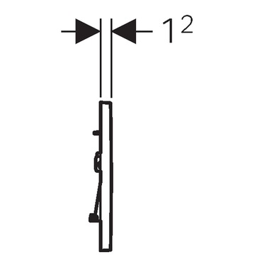 GEBERIT DUOFIX up320 SIGMA BUTTON 30 ХРОМ