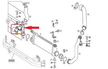 PŘÍVOD TURBO INTERCOOLER MERCEDES VANEO 1.7 CDTI