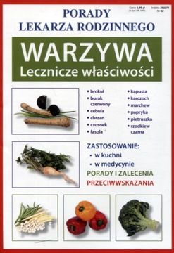 Porady lekarza rodzinnego. Warzywa lecznicze właściwości Praca zbiorowa