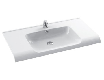 BIAŁA umywalka ceramiczna 100 x 50 ANOVA