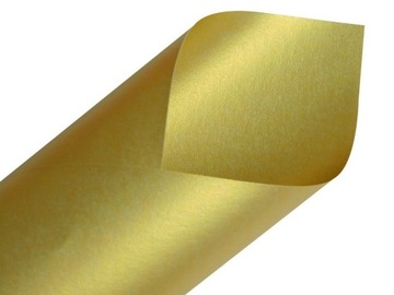 Papier ozdobny perłowy Majestic Real Gold 120g