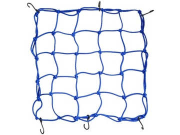 SIATKA BAGAŻOWA NIEBIESKA MOTOCYKL SKUTER PAJĄK