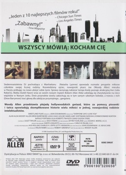 [DVD] WSZYSCY MÓWIĄ KOCHAM CIĘ (folia) Woody Allen