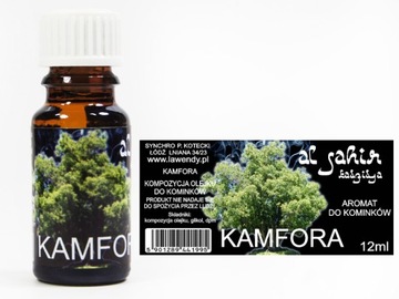 OLEJEK KAMFORA ETERYCZNY KAMFOROWY 12 ML ŁÓDŹ