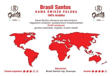 Guido Coffee свежеобжаренный кофе Brasil Santos 1 кг