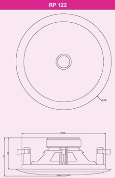 DEXON RP 122 МОНТАЖНАЯ ПОТОЛОЧНАЯ ГРОМКОГОВОРИТЕЛЬ