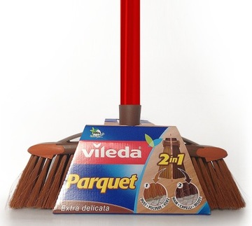 VILEDA MIOTŁA SZCZOTKA PARQUET DO PARKIETU +DRĄŻEK