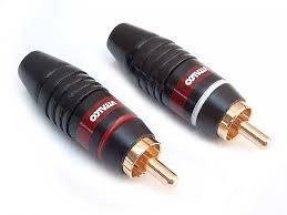 Wtyk AUDIO RCA cinch VITALCO 5,6mm czarny/czerwony