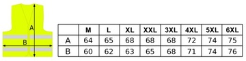 SŁUŻBA INFORMACYJNA ŻÓŁTA KAMIZELKA 120g ODBLAKSK
