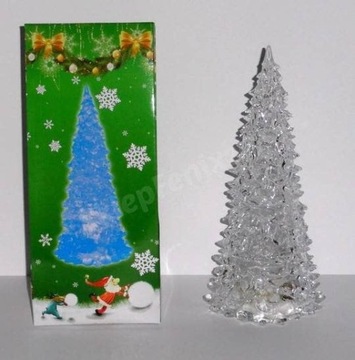 ŚWIECĄCA CHOINKA LED 22cm - OZDOBA ŚWIĄTECZNA (R3)