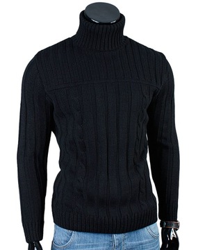 Gruby GOLF Sweter MA22 Czarny__L_PRODUKT_PL