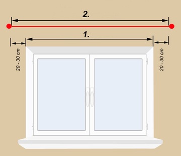 Карниз 120 см ОДИНОЧНЫЙ 1,2 метра Карнизы CLASSIC