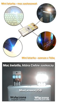 НАНО МИНИ-ЛАМПА-ФАКАР USB 3x LED3528