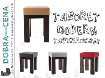 Taboret Modern miękki tapicerowany kuchenny