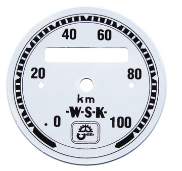 WSK TABLICZKA LICZNIK LICZNIKA CYFERBLAT 100 KM