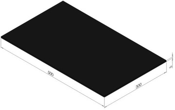 Płyta gumowa olejoodporna guma SBR 5x300x500 mm