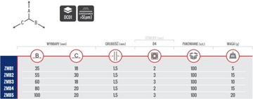 20x ВЕШАЛКА ДЛЯ МЕБЕЛЬНОГО ШКАФА 35x18 МАРКА КОМПЛЕКТА