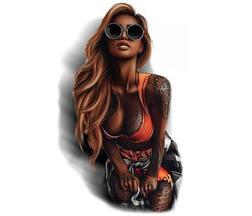 NAKLEJKA JENNY SEXY GIRL DZIEWCZYNA DUŻA TIR UV