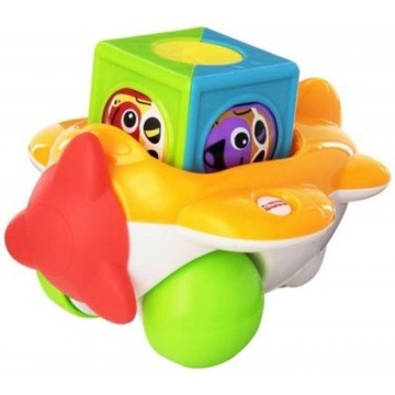 FISHER PRICE подвижные блоки САМОЛЕТ игрушечный самолет