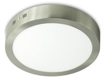 Panel ledowy lampa sufitowa natynkowa plafon LED oświetlenie 24W INOX