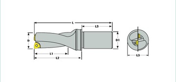 СКЛАДНАЯ ДРЕЛЬ С ОХЛАЖДЕНИЕМ BTDR 3Dx35 VORGEN