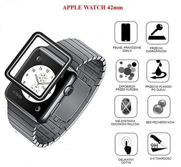 Szkło Hartowane do Apple Watch 3D 42mm seria 1/2/3