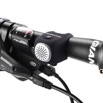 ROCKBROS Mini Dzwonek Elektryczny Głośny 75dB Wodoodporny ca Czarny