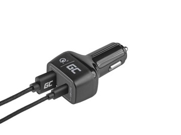 АВТОМОБИЛЬНОЕ ЗАРЯДНОЕ УСТРОЙСТВО Green Cell CAD33 48 Вт 1x USB-C 1x USB-A PD 30 Вт QC3.0