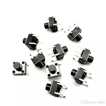 Tact Switch 6x6mm / h=5mm THT - 10 szt.