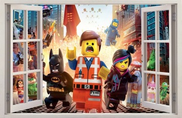 NAKLEJKI NA ŚCIANĘ Okno LEGO 42 115x75 cm