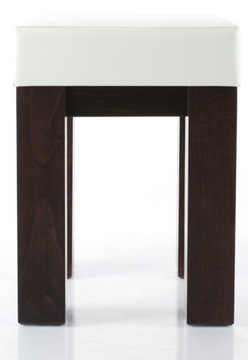 Taboret MODERN drewniany tapicerowany stołek pufa
