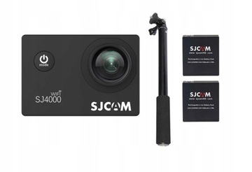 KAMERA SPORTOWA SJCAM SJ4000 WiFi 2 BAT MONOPOD