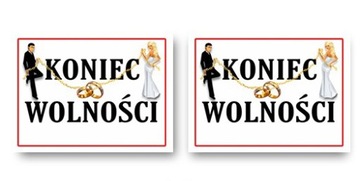 Zabawne naklejki na buty obuwie Ślub Wesele 2 szt.