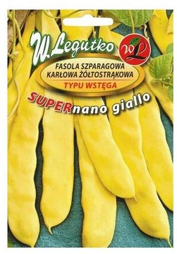 ФАСОЛЬ SUPERNANO GIALLO 40 г YELLOW DWARF FLAT 'LEGUTKO