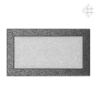 Kratka kominkowa wentylacyjna 17x30 Czarno-srebna