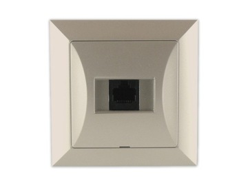 OPAL GNIAZDO KOMPUTEROWE RJ45 RJ-45 SATYNA