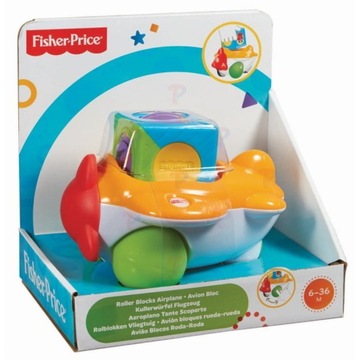 FISHER PRICE ruchome klocki SAMOLOT samolocik