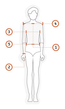 4F GÓRA детски дрехи - инструкции за измерване