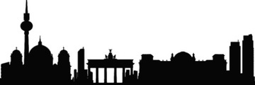 Naklejki na ścianę ścienna dla dzieci chłopca MIASTO Berlin 210 cm