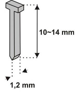 DEDRA 11Z314 Гвозди типа D11T 14 мм