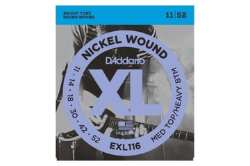 D'ADDARIO oryginalne struny do elektrycznej 11-52